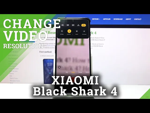 Video thumbnail for How to Change Resolution of Videos Recorded with Xiaomi Black Shark 4 - Pick Video Resolution