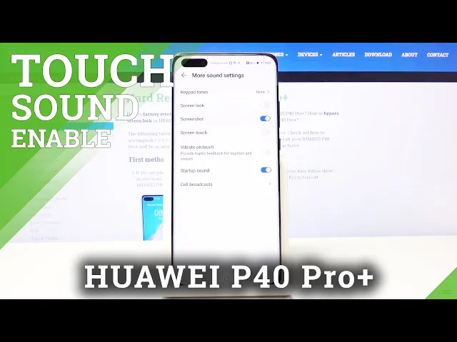 Video thumbnail for How to Activate Touch Sounds in HUAWEI P40 Pro+ - Keyboard Settings