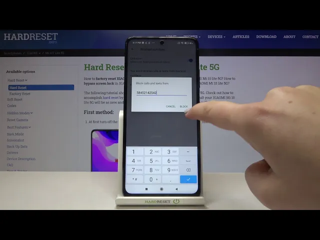 Video thumbnail for How to Block Number in XIAOMI Mi 10T Lite 5G – Block Texts & Calls