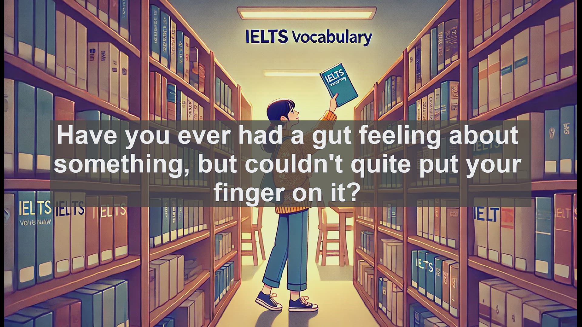 'Video thumbnail for 5000 Must Know IELTS 8.0 Vocabulary - Inkling: Exploring the Word for Subtle Intuition'