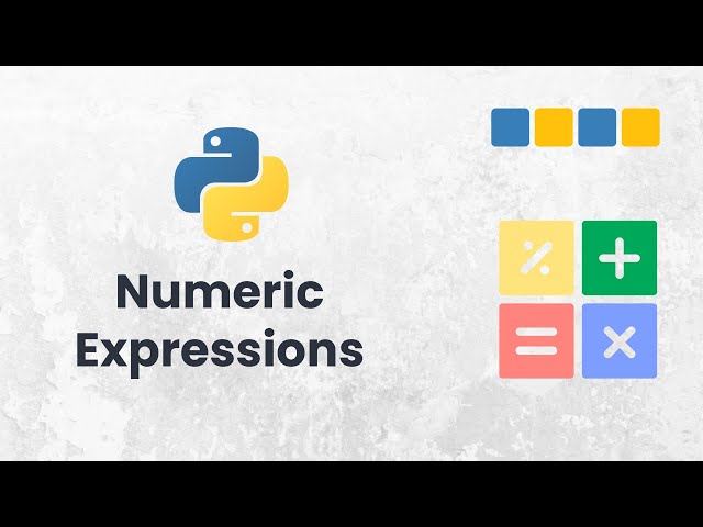 Video thumbnail for Learn Numeric Expressions in Python
