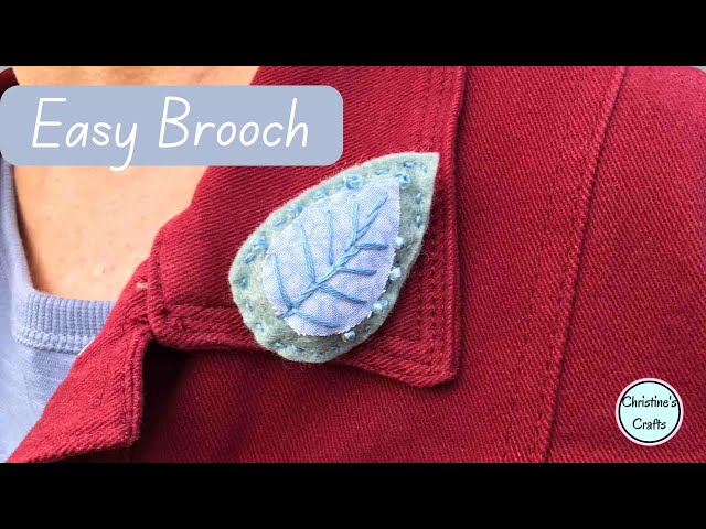 'Video thumbnail for Want a UNIQUE Fashion Statement? Try This Leaf Brooch DIY'