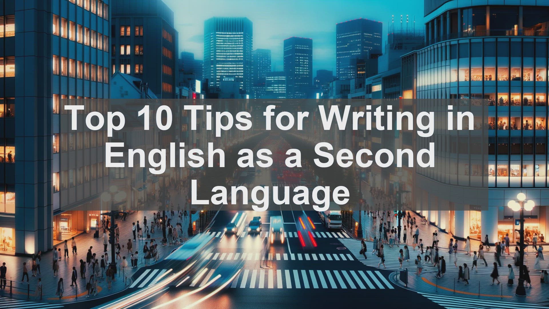 'Video thumbnail for Top 10 Tips for Writing in English as a Second Language'