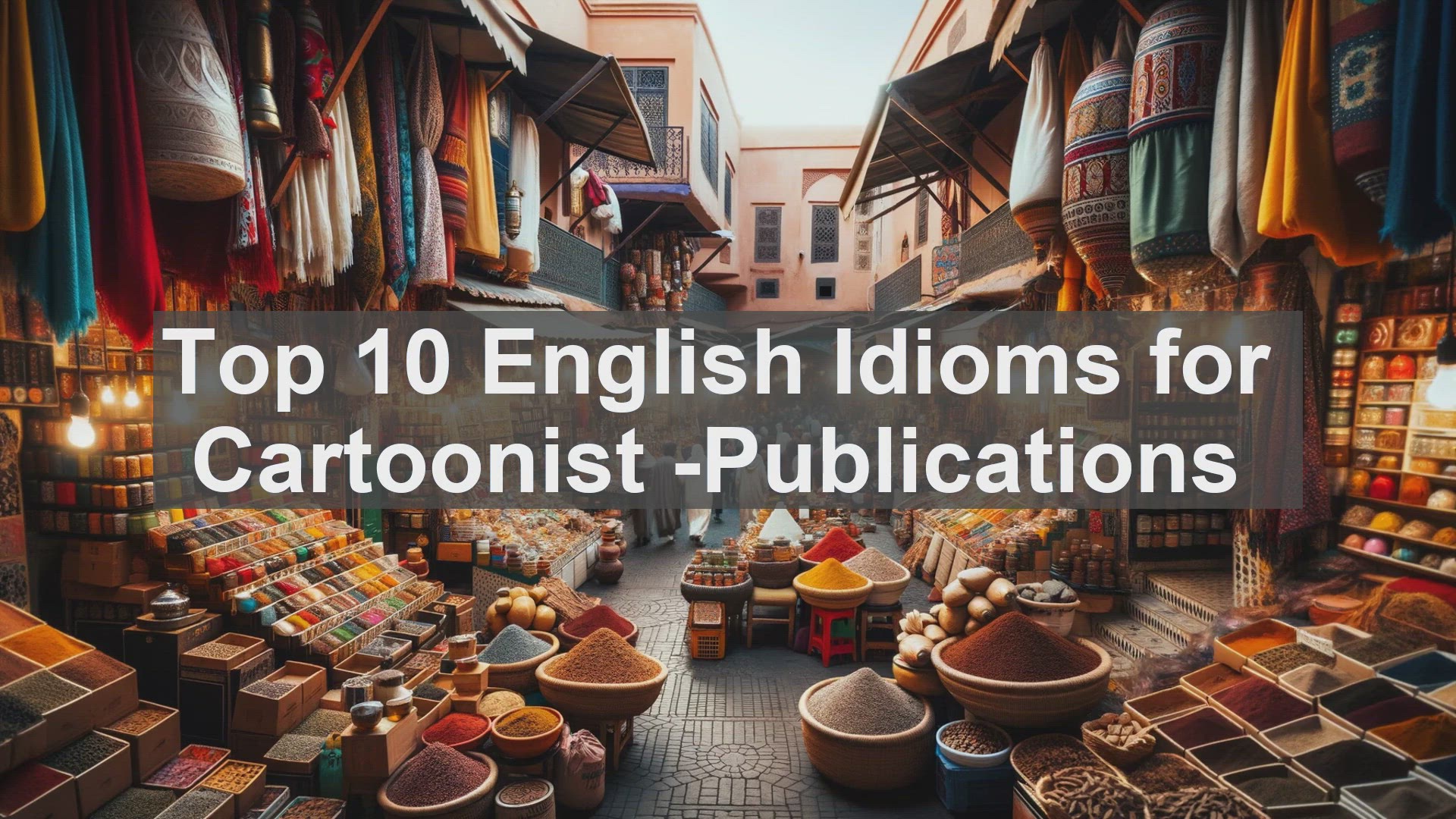 'Video thumbnail for Top 10 English Idioms for Cartoonist Publications'