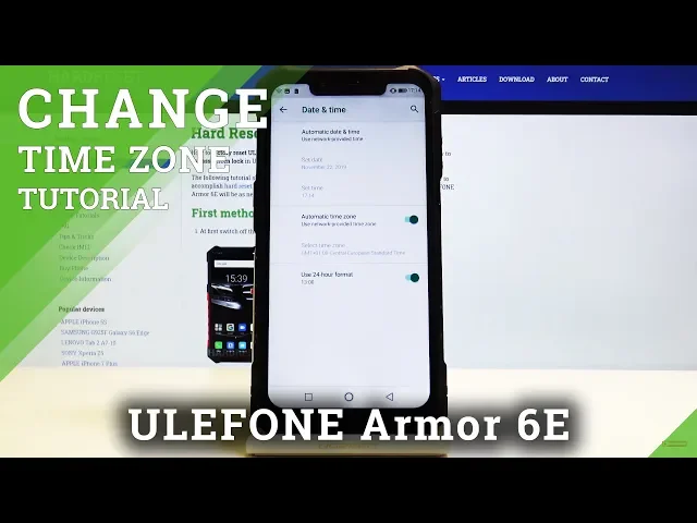 Video thumbnail for How to Set Up Date in ULEFONE Armor 6E – Change Time Zone / Clock Format