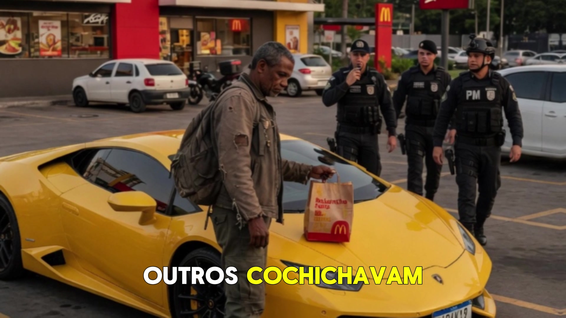 Video thumbnail for POLICIAL HUMILHA HOMEM NEGRO NO McDONALD’S SEM SABER QUE ELE É DONO DO CARRO DE LUXO