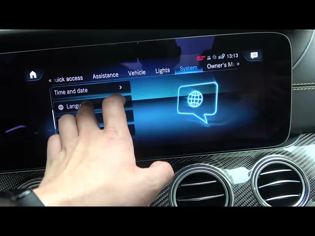 Video thumbnail for How to Change Language in Mercedes E63S AMG? Set Up MBUX System Language - Mercedes Internal System