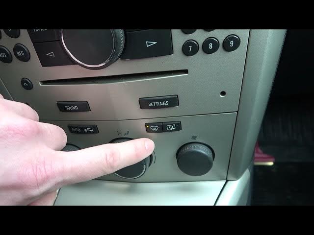 Video thumbnail for How to Turn Front Windshield Blowing On or Off in Opel Astra H GTC (2004-2014) - Windshield Blowing