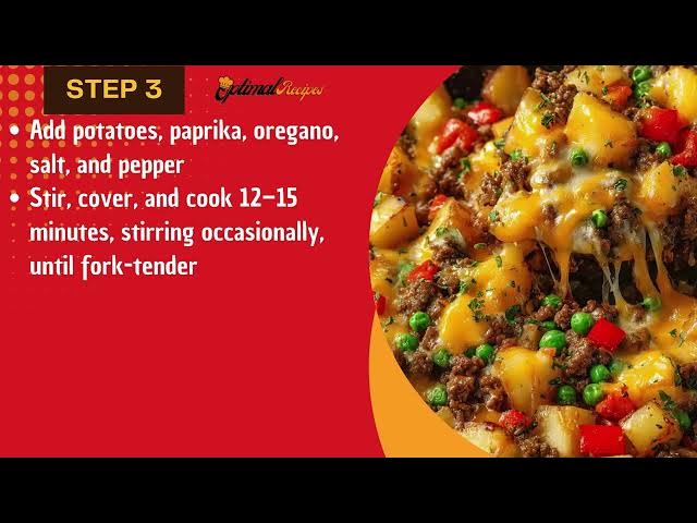 Video thumbnail for Potato Skillet – Easy One-Pan Cheesy Dinner Recipe