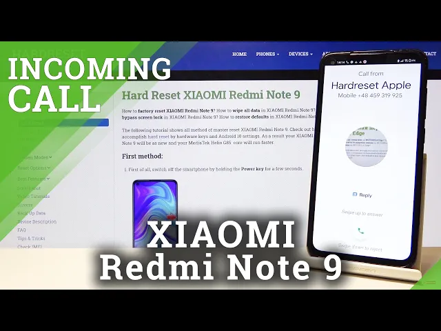 Video thumbnail for Incoming Call in Xiaomi Redmi Note 9 - Call Display and Options