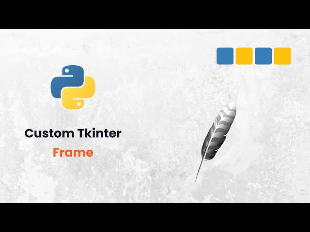 Video thumbnail for How to Use Frames in CustomTkinter | Organize Your Python GUI Like a Pro