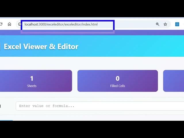 Video thumbnail for Build a Microsoft Excel Clone Editor to View & Edit Excel Files in Browser Using HTML & JavaScript