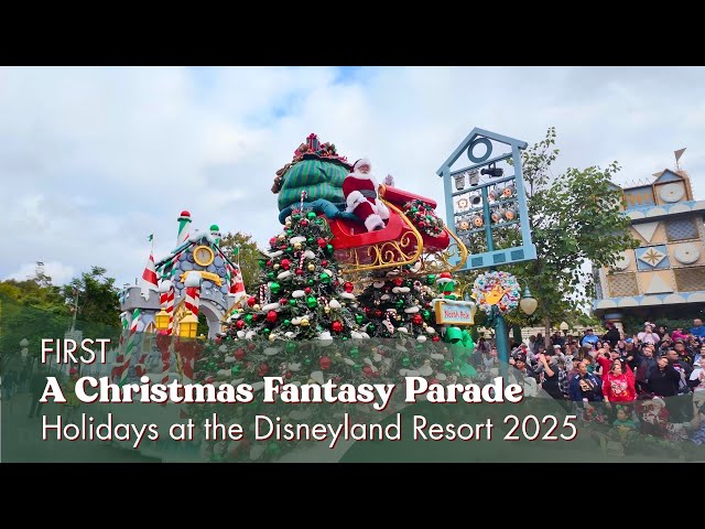 Video thumbnail for FIRST A Christmas Fantasy Parade | Holidays at the Disneyland Resort 2025   4K