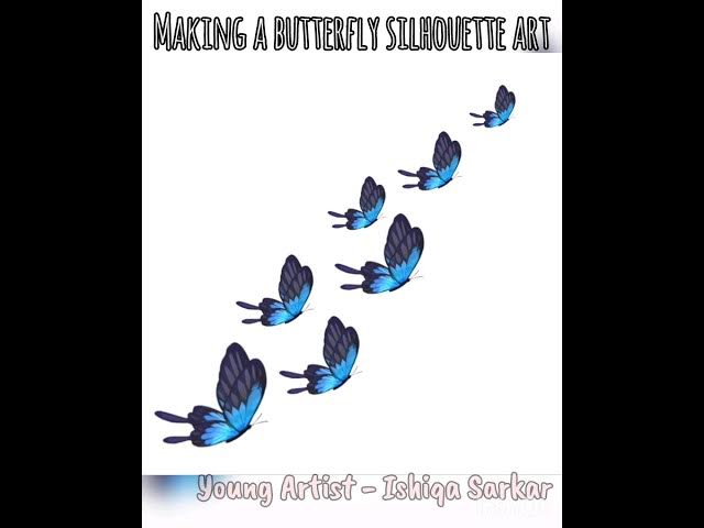 Video thumbnail for Making a Butterfly Silhouette Art  🦋🍀|| Young Artist - Ishiqa Sarkar|| #digitalart #ibispaintx