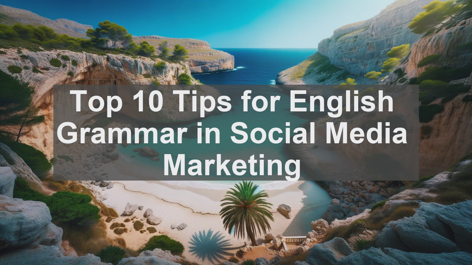 'Video thumbnail for Top 10 Tips for English Grammar in Social Media Marketing'