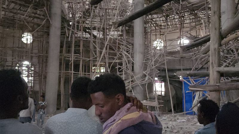 Video thumbnail for At least 30 people killed after church collapses in Amhara
