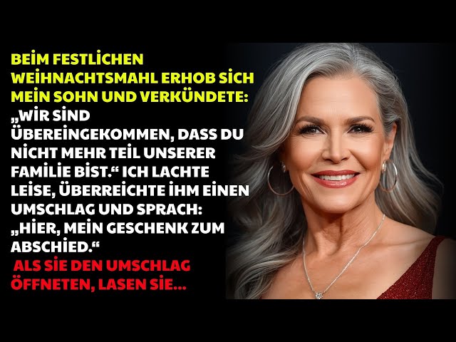 Video thumbnail for Meine Kinder verstießen mich beim Weihnachtsessen, doch dann gab ich ihnen einen Umschlag!