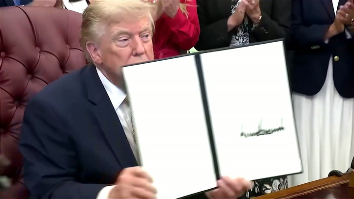 Video thumbnail for Trump forms new commission to address quality of life issues for military spouses