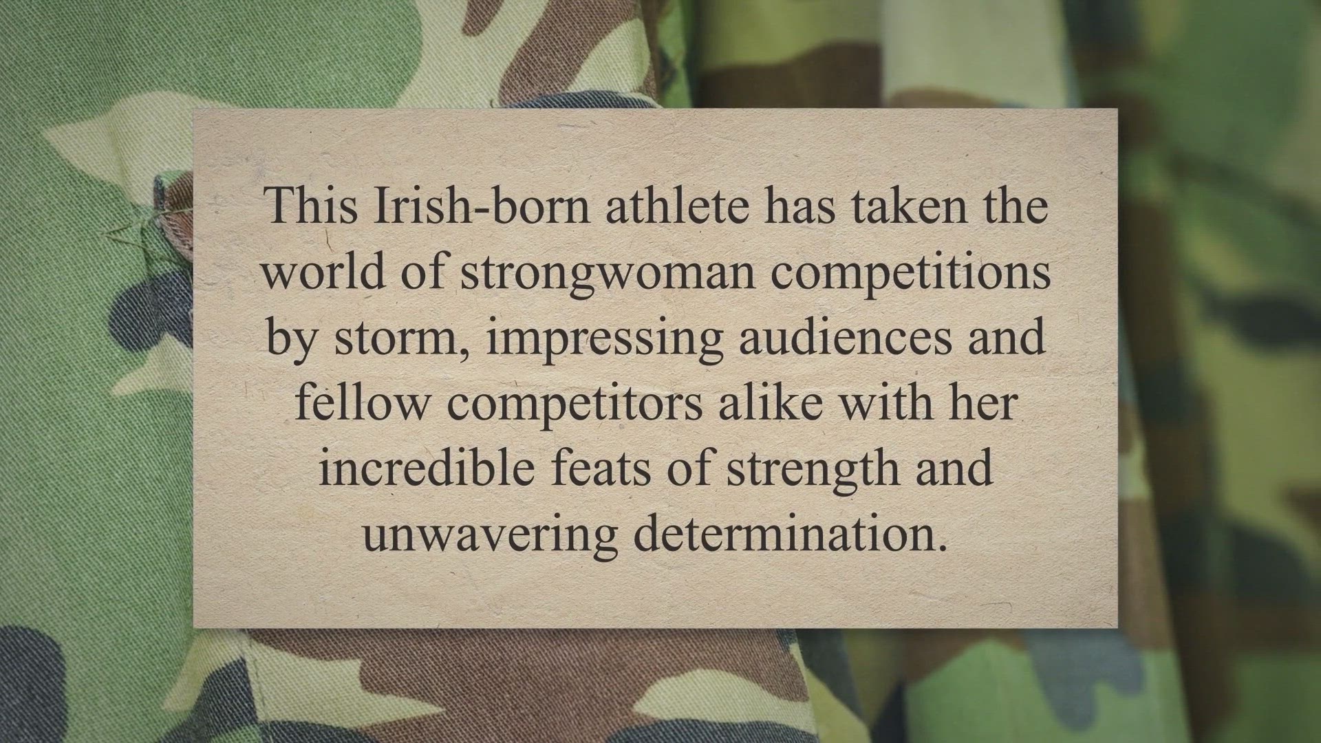 Video thumbnail for Who is Chloe Brennan Strongwoman?
