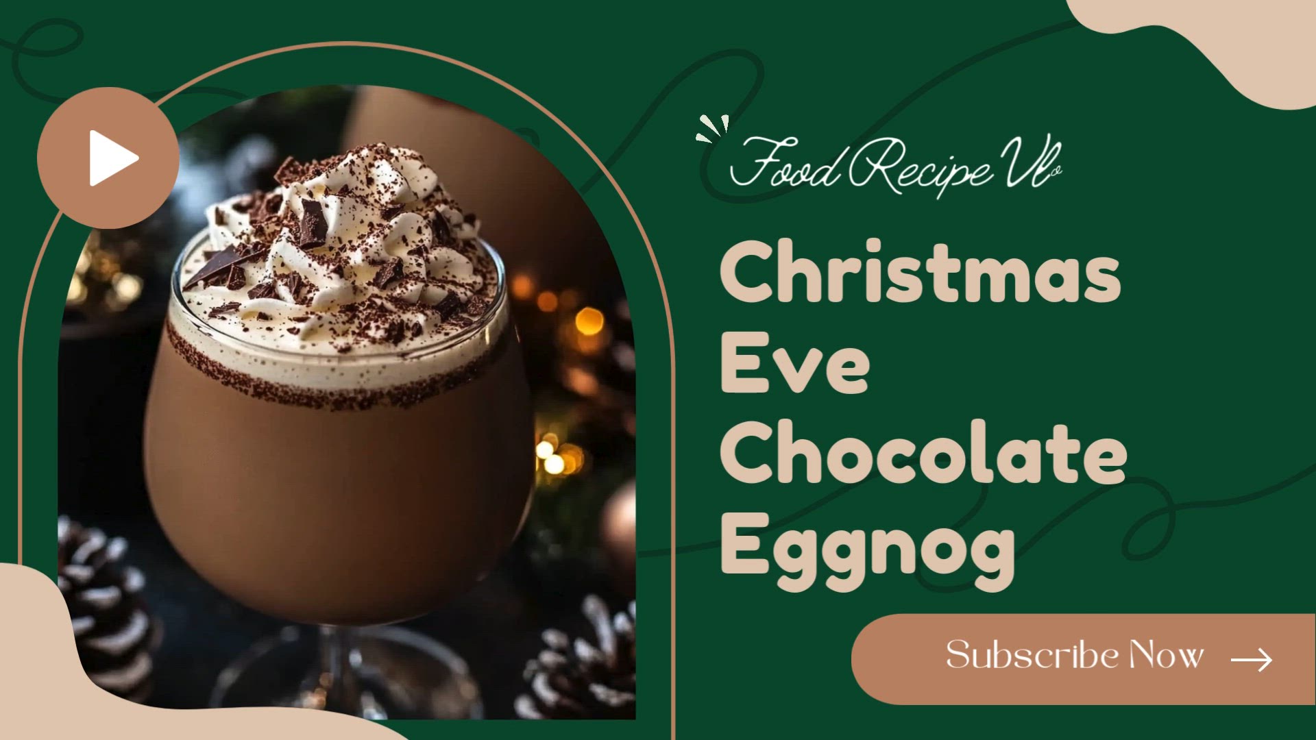 Video thumbnail for Homemade Christmas Eve Chocolate Eggnog