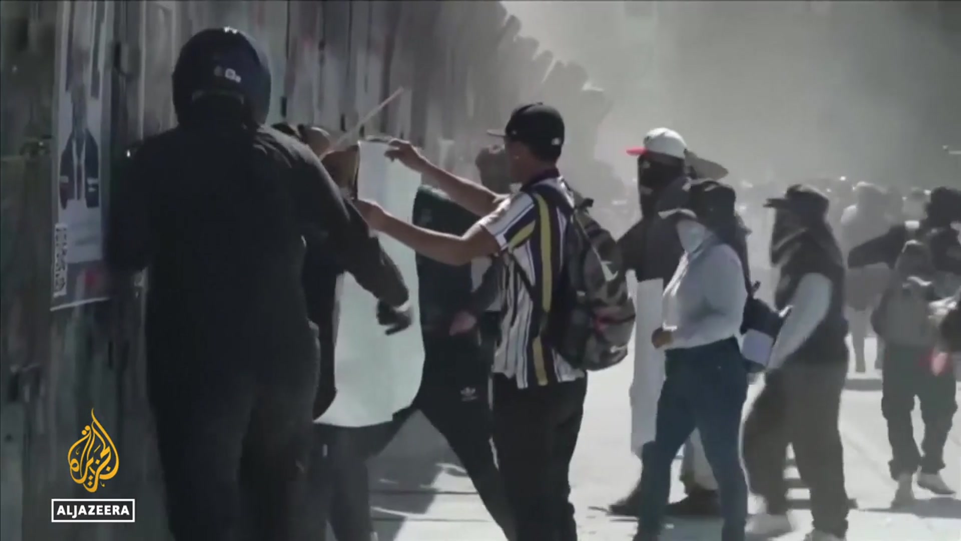 'Video thumbnail for Clashes in Mexico City amid Gen-Z styled protests over crime and corruption'