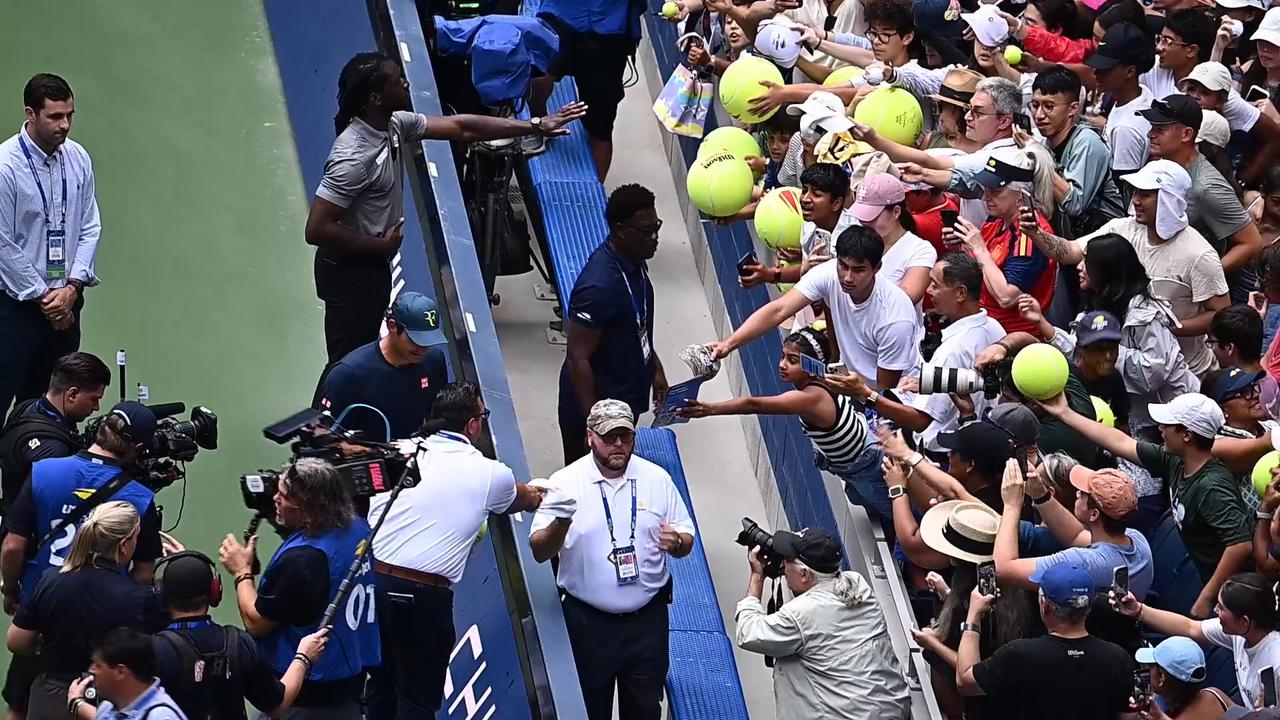Video thumbnail for NY: Roger Federer At Fan Week Day 2 At The 2026 US Open Tennis Championship.
