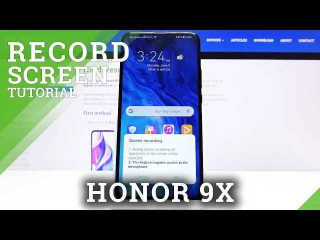 Video thumbnail for How to Record Screen HUAWEI Honor 9X – Capture Screen