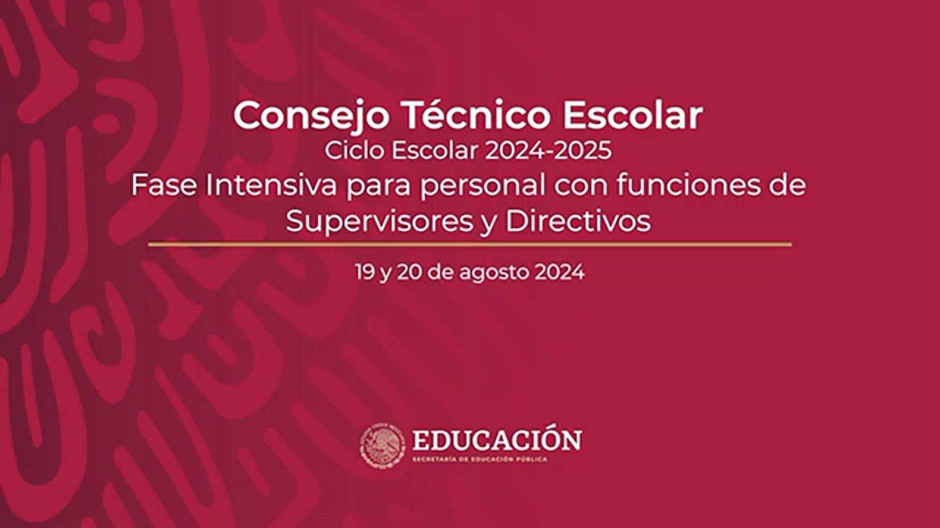 'Video thumbnail for Fase Intensiva CTE 2024: Mensaje de Leticia Ramírez a Directivos y Supervisores'