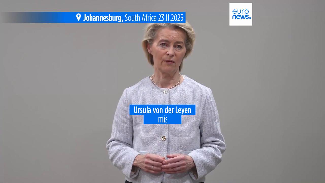 Video thumbnail for Von der Leyen: EU role in Ukraine peace must be 'fully reflected'
