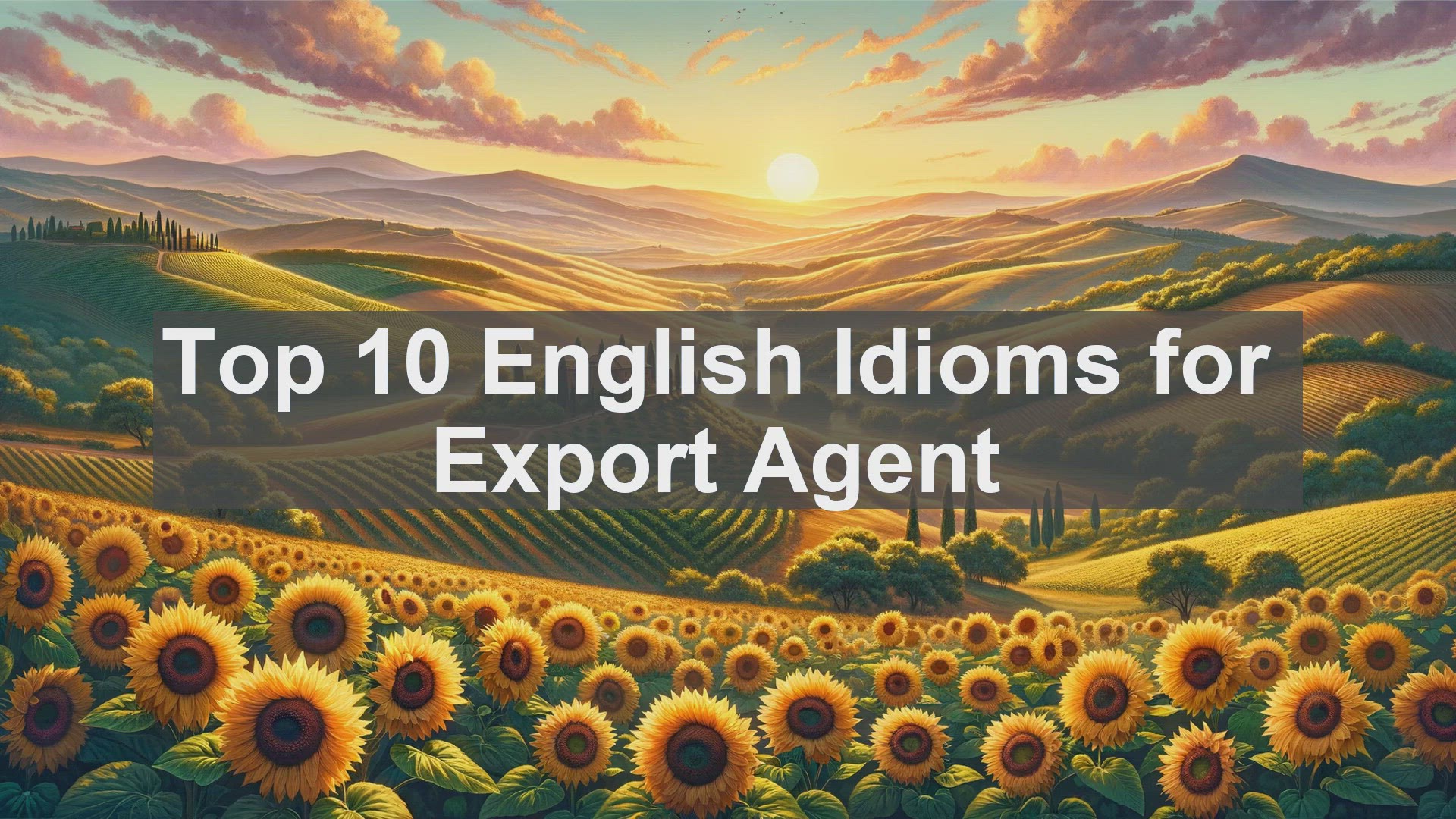 'Video thumbnail for Top 10 English Idioms for Export Agent'