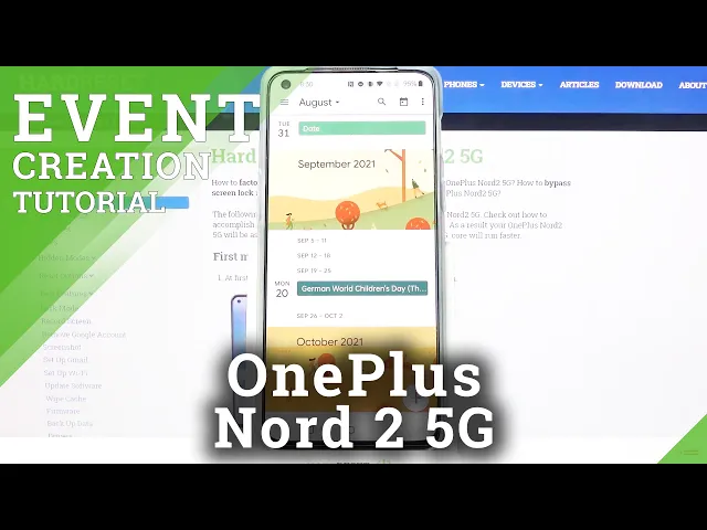 Video thumbnail for How Add Event to Calendar on OnePlus Nord 2 – Create Event