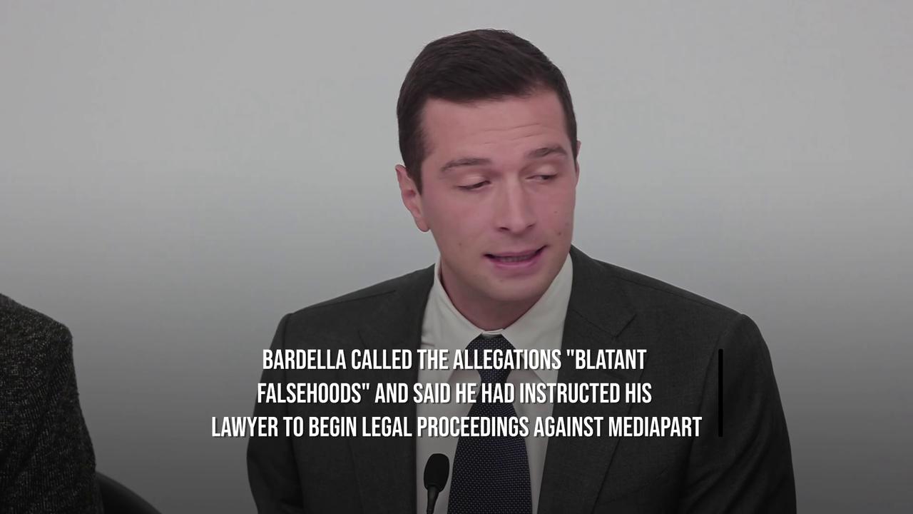 Video thumbnail for France's Bardella Denies Reports He Made Antisemitic Comments.