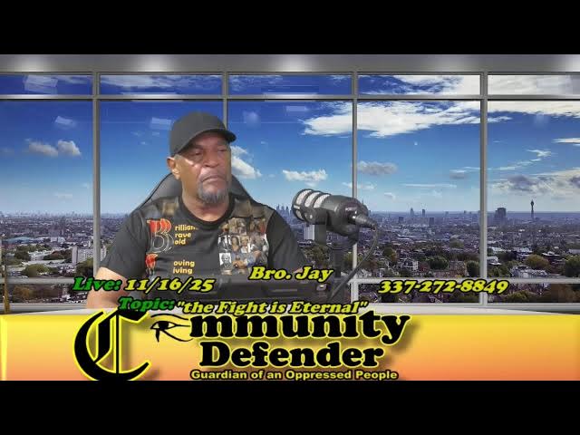Video thumbnail for Community Defender TV Show Live!