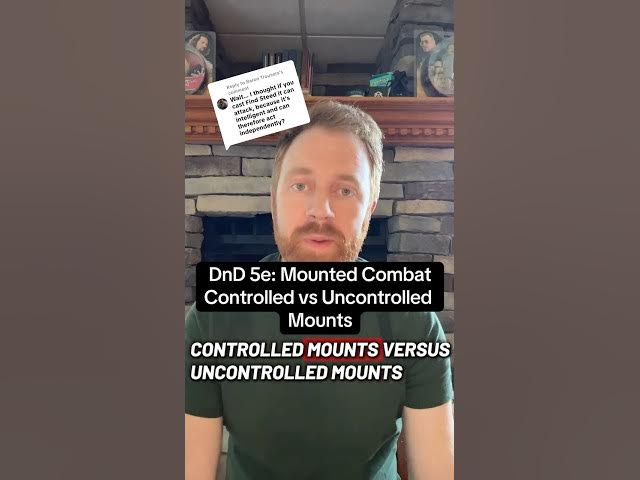Video thumbnail for The issue with controlled vs uncontrolled mounts in the dnd mounted combat rules
