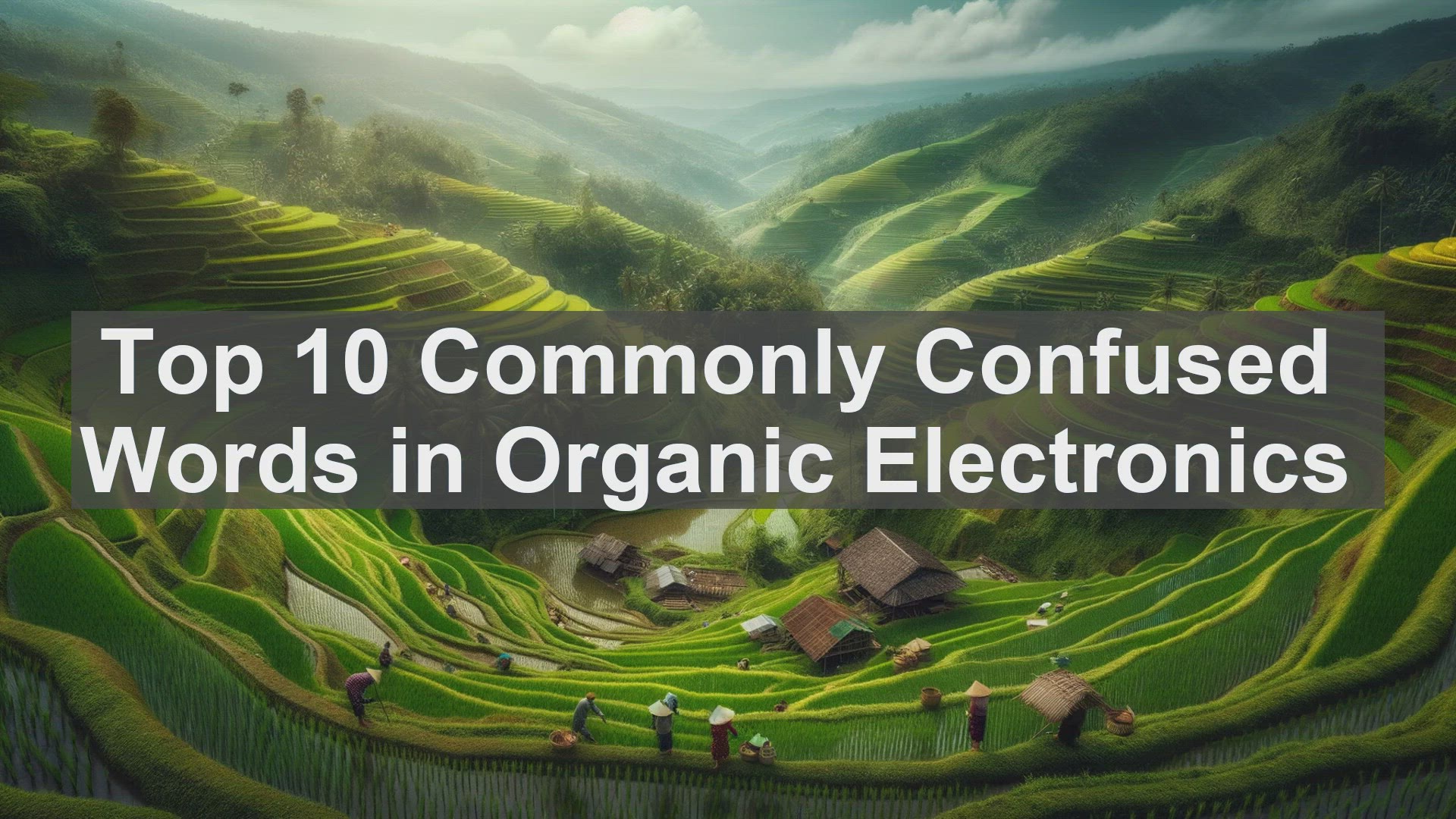 'Video thumbnail for Top 10 Commonly Confused Words in Organic Electronics'