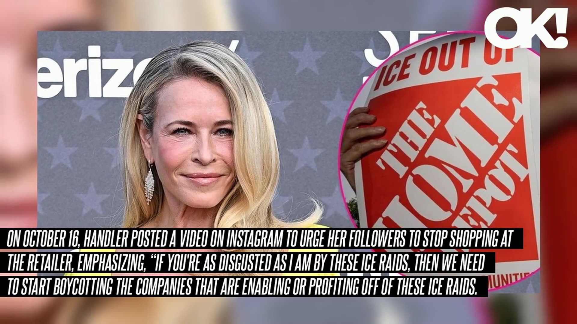 'Video thumbnail for 'Disgusted' Chelsea Handler Denounces ICE as She Orders Fans to Boycott Home Depot for 'Surveilling''