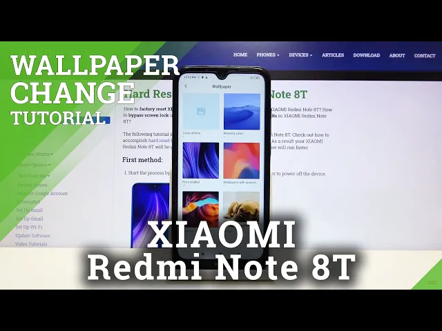 Video thumbnail for How to Change Wallpaper in XIAOMI Redmi Note 8T – Desktop Update