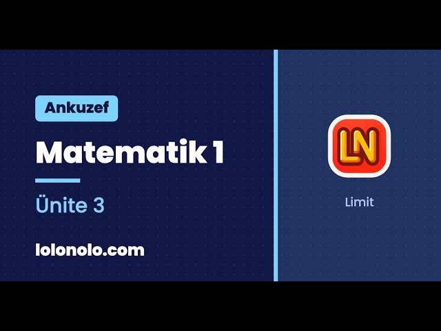 Video thumbnail for Ankuzef Matematik 1 Ünite 3 Deneme Sınavı