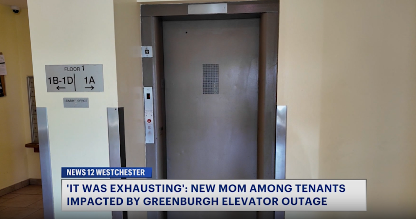 Video thumbnail for Greenburgh apartment elevator back in service after two-week outage; residents demand long-term fix