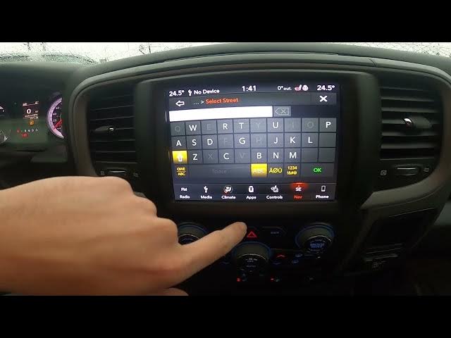 Video thumbnail for How to Set Destination in Map in Dodge Ram 1500 II ( 2019 - now ) - Start Route in Navigation