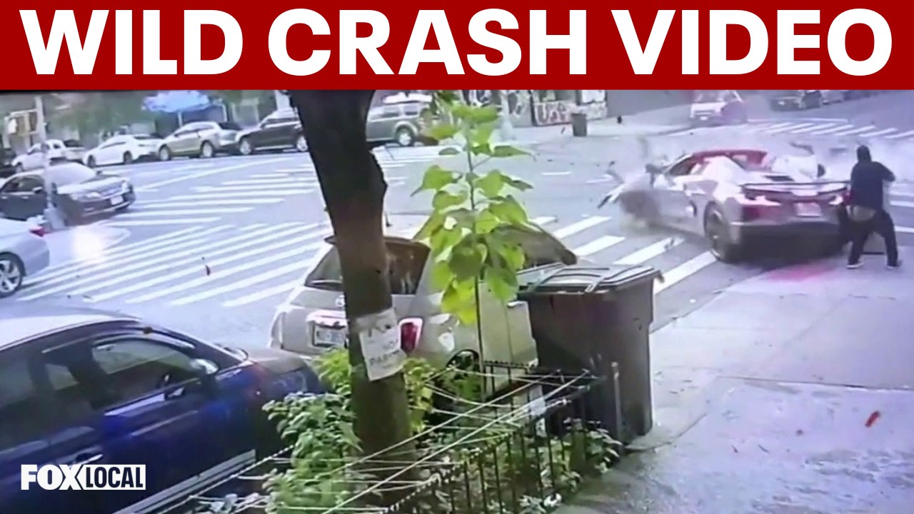 Video thumbnail for Video captures moment of impact during multi-vehicle crash in Inwood
