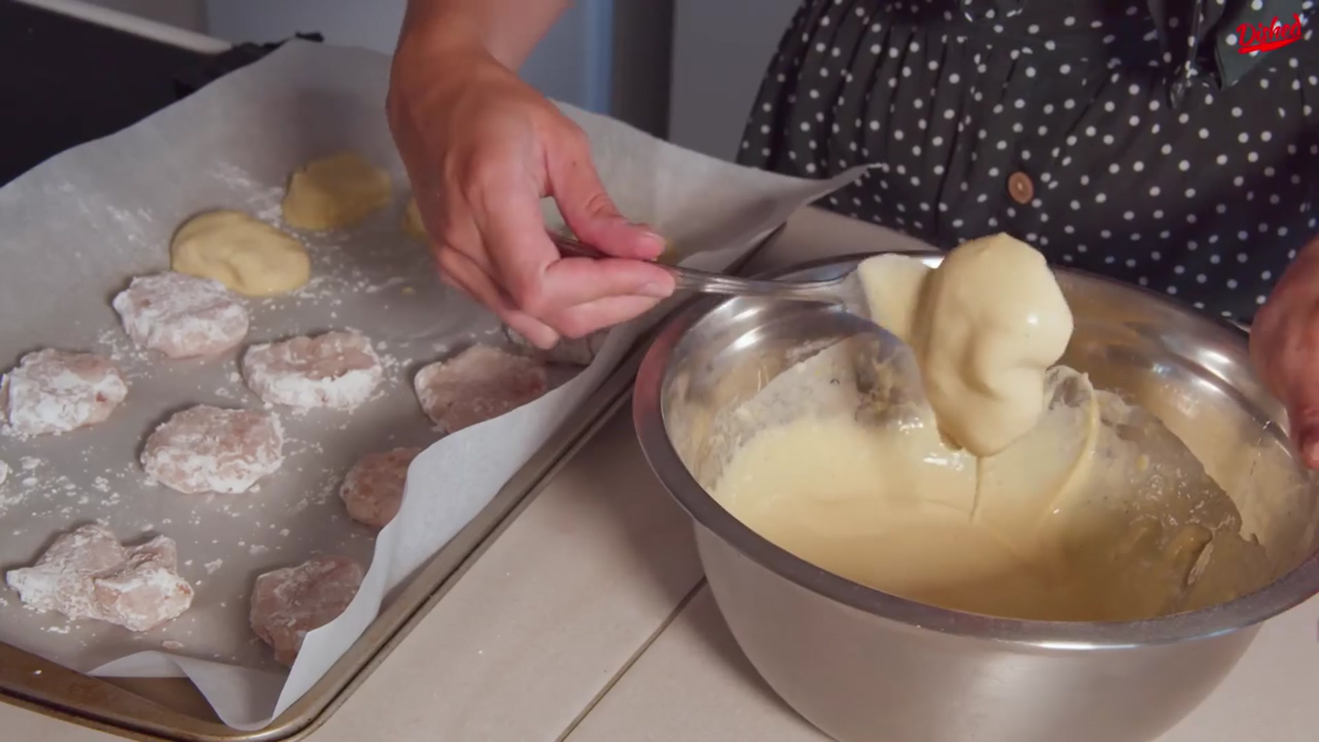 Video thumbnail for Homemade McDonald s Chicken Nuggets Copycat Recipe DIY McNuggets (720P HD)