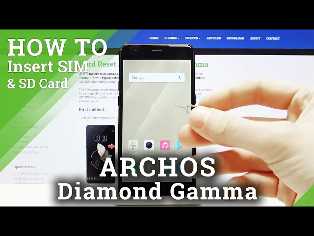 Video thumbnail for How to Insert SIM Card in ARCHOS Diamond Gamma – SIM & Micro SD Installation