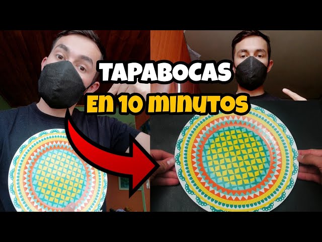 Video thumbnail for Como hacer TAPABOCAS Usando un PLATO