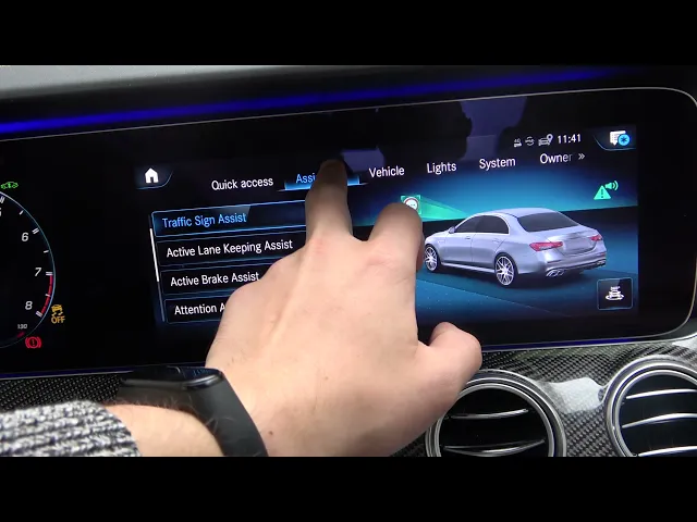 Video thumbnail for How to Change Traffic Sign Assist Warning Threshold on Mercedes-AMG E63S - Stop Seeing Speed Alerts