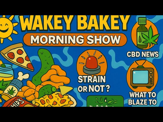 Video thumbnail for Best Stoner Snack Combos, CBD News & “Strain or Not?” Game | Wakey Bakey Morning Show