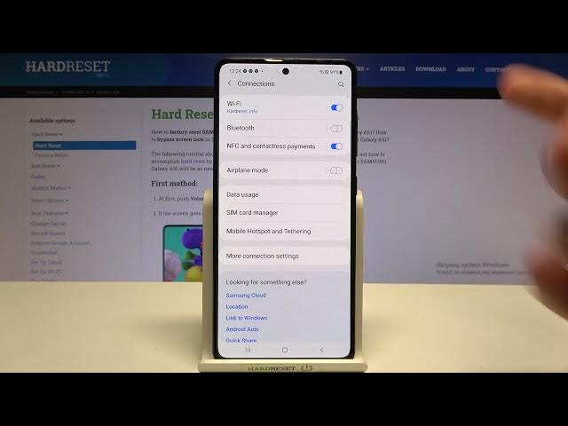 Video thumbnail for SAMSUNG Galaxy A51 - How To Enable & Disable NFC