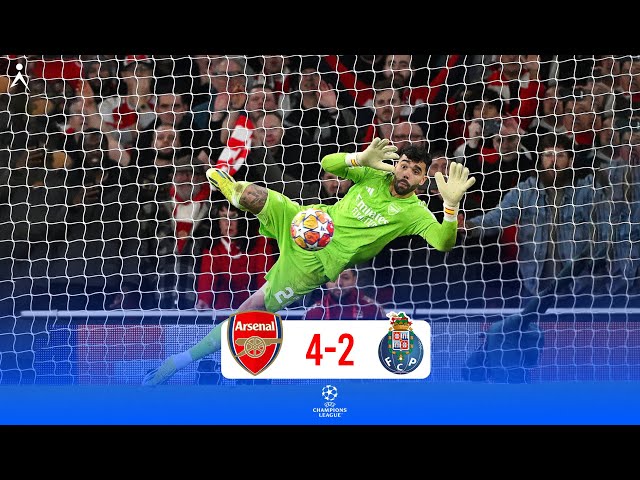 Video thumbnail for ARSENAL V PORTO PENALTY SHOOTOUT 1-0 ( 4-2 ) Penalty Shootout Highlights & All Goals 2024