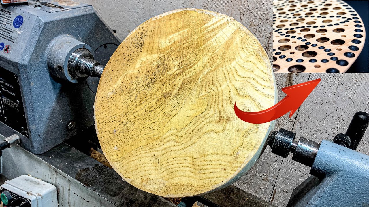 Video thumbnail for Woodturning / carving - Heart of Holes Plate
