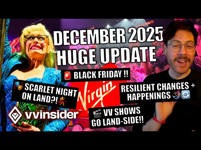 Video thumbnail for What's NEW on Virgin Voyages? Black Friday + December 2025 Update